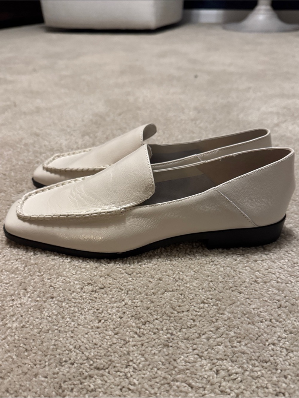 Dolce Vita Ivory Leather Women's Loafers 8.5